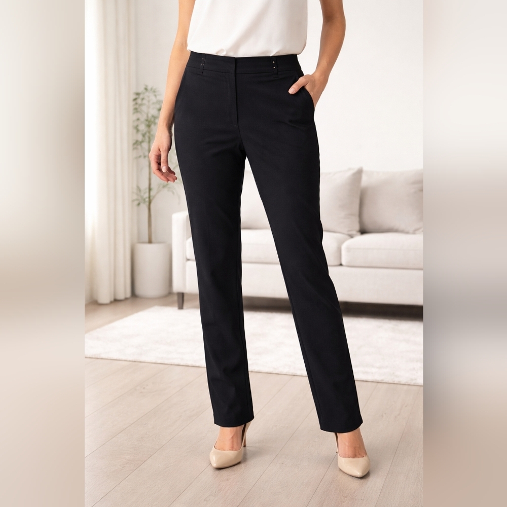 JM Collection Black Dress Pants XL New With Tags Work Office Stretch”
